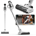 AirFOX Platinum Cordless Stick Vacuum shown in full and close-up views.