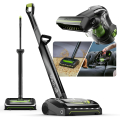 System K9 Cordless Pet Vacuum Bundle shown in full and close-up views.