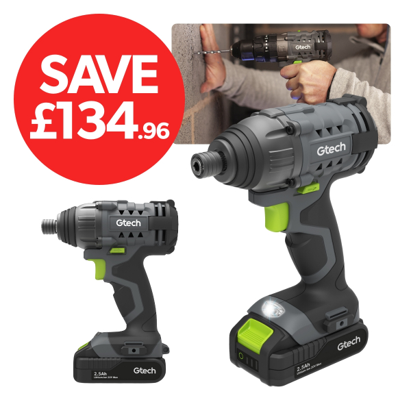 Impact Driver x2 Battery Bundle (Grey)