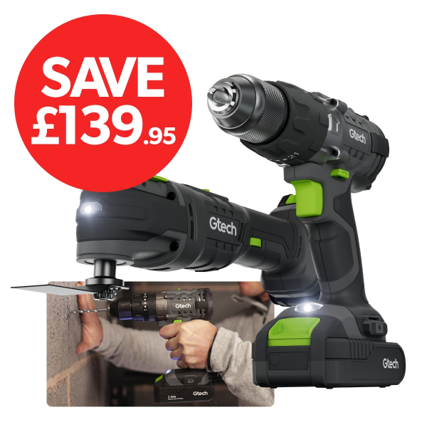 Combi Drill & Multi Tool Bundle (Grey)