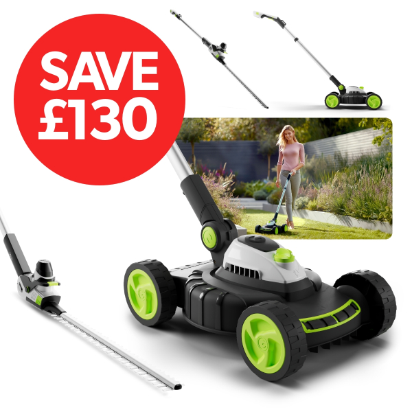 Hedge Trimmer HT50 & Small Lawnmower SLM50 Bundle