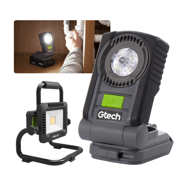 Task Light & Flood Light Bundle (Grey)