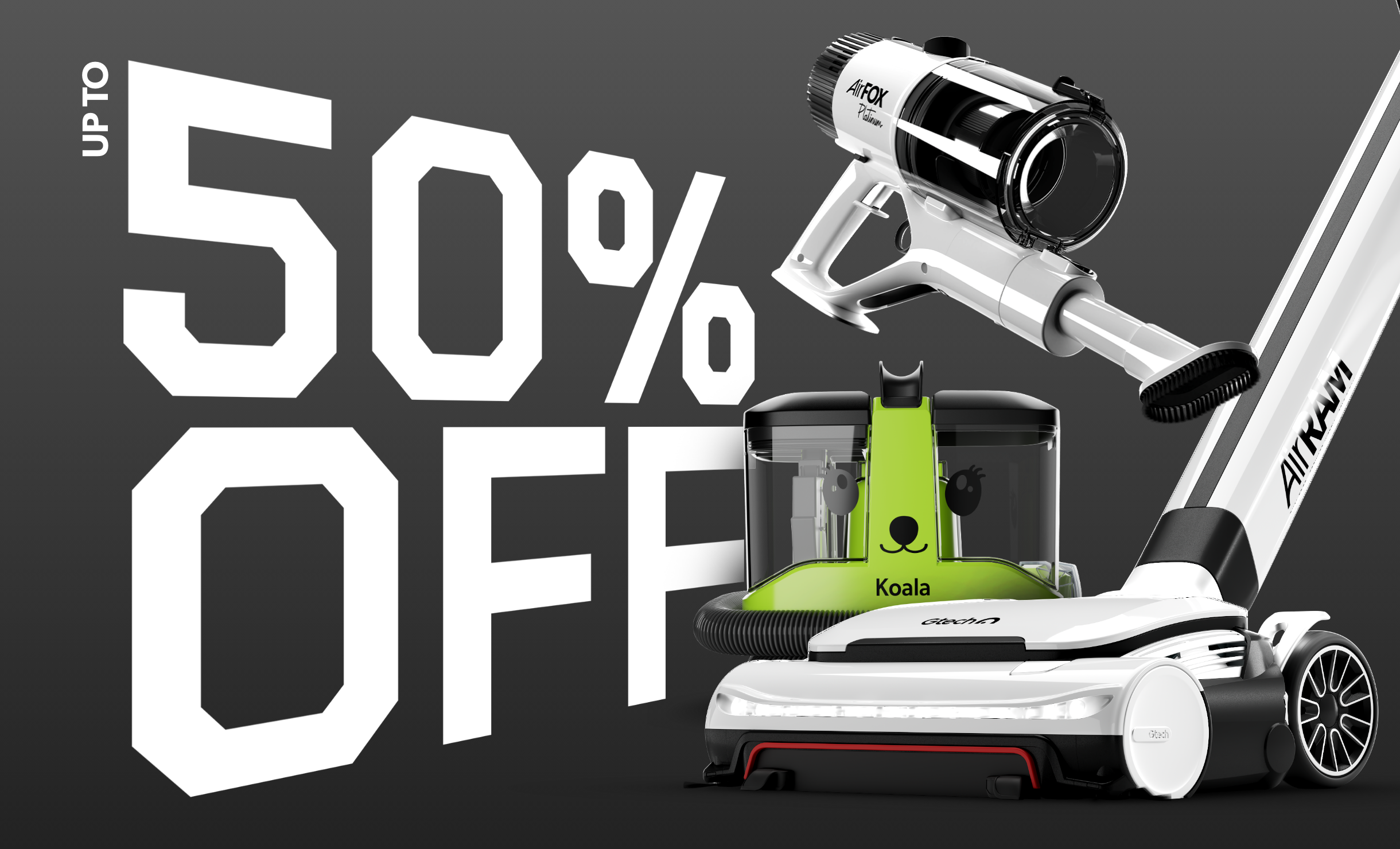 Gtech AirRAM 3 cordless vacuum cleaner standing upright on carpet in a bright, modern home interior