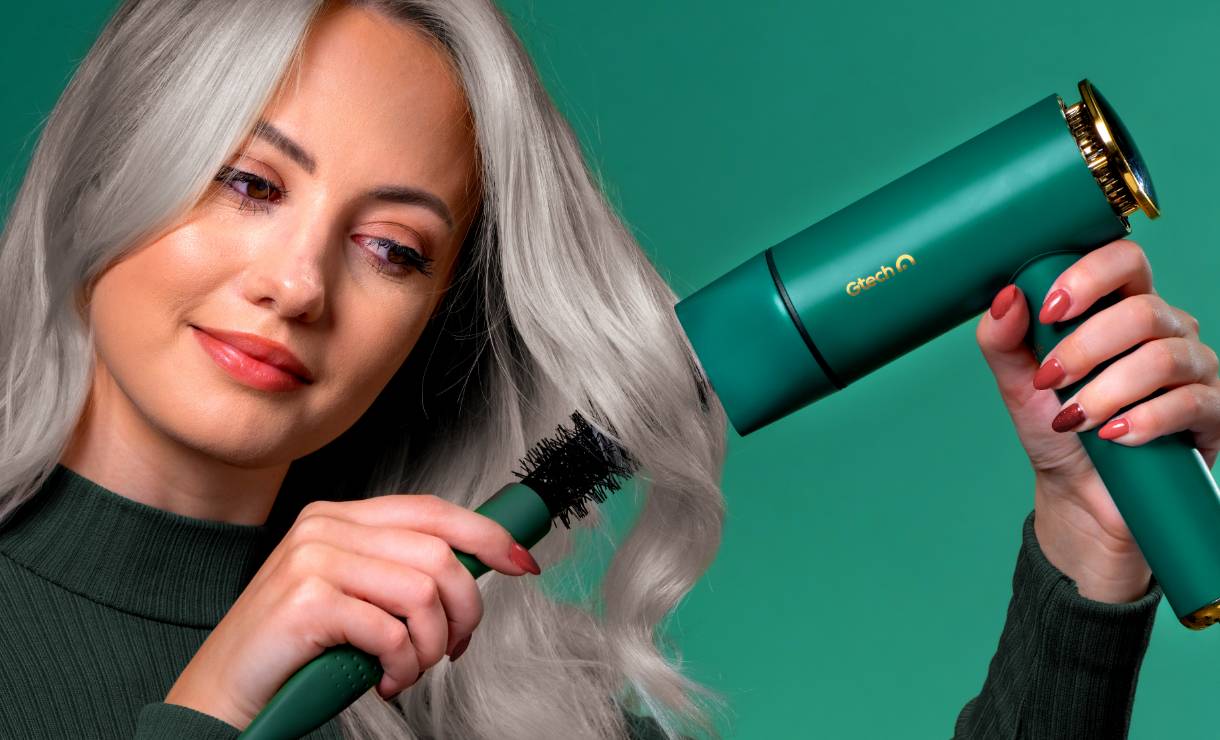 Gtech hair dryer with digital display and ionic technology