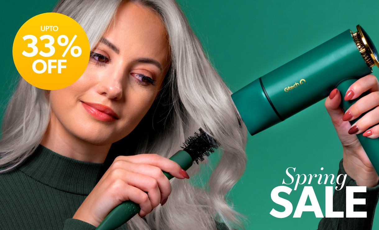 Gtech hair dryer with digital display and ionic technology