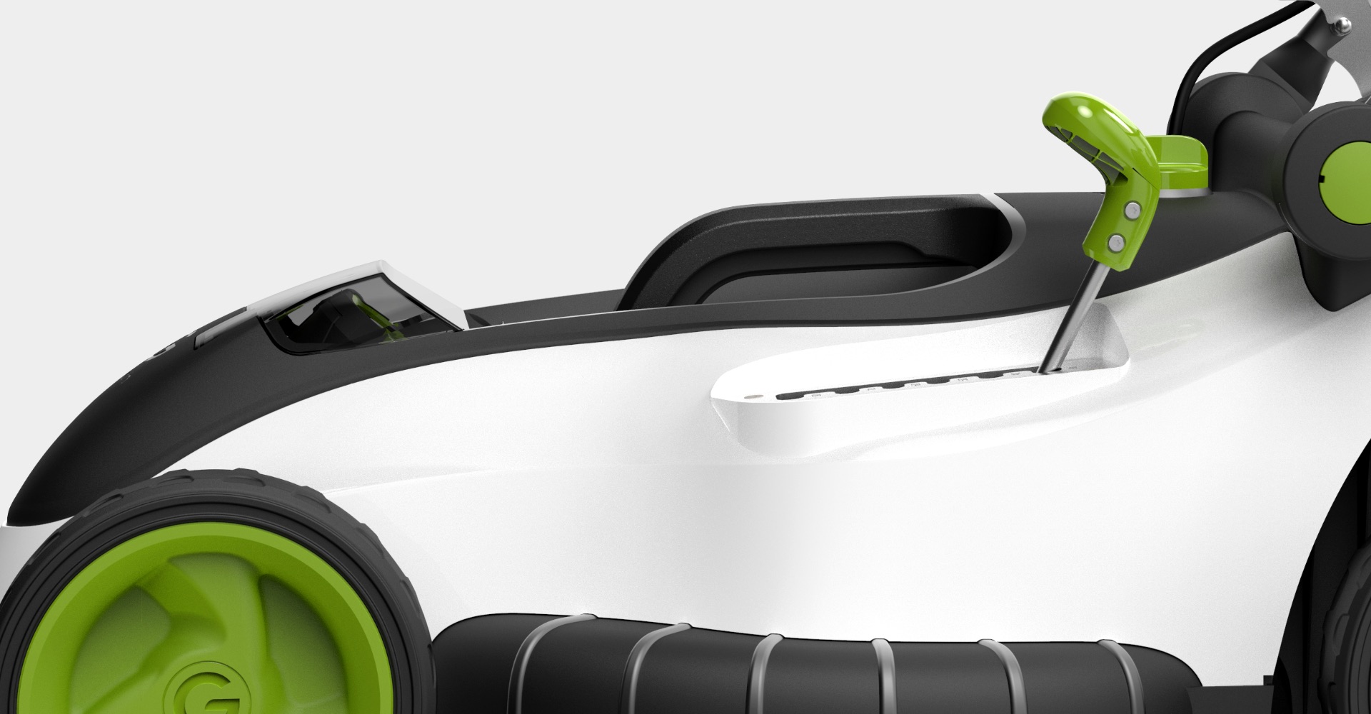 Battery powered mower performance blade