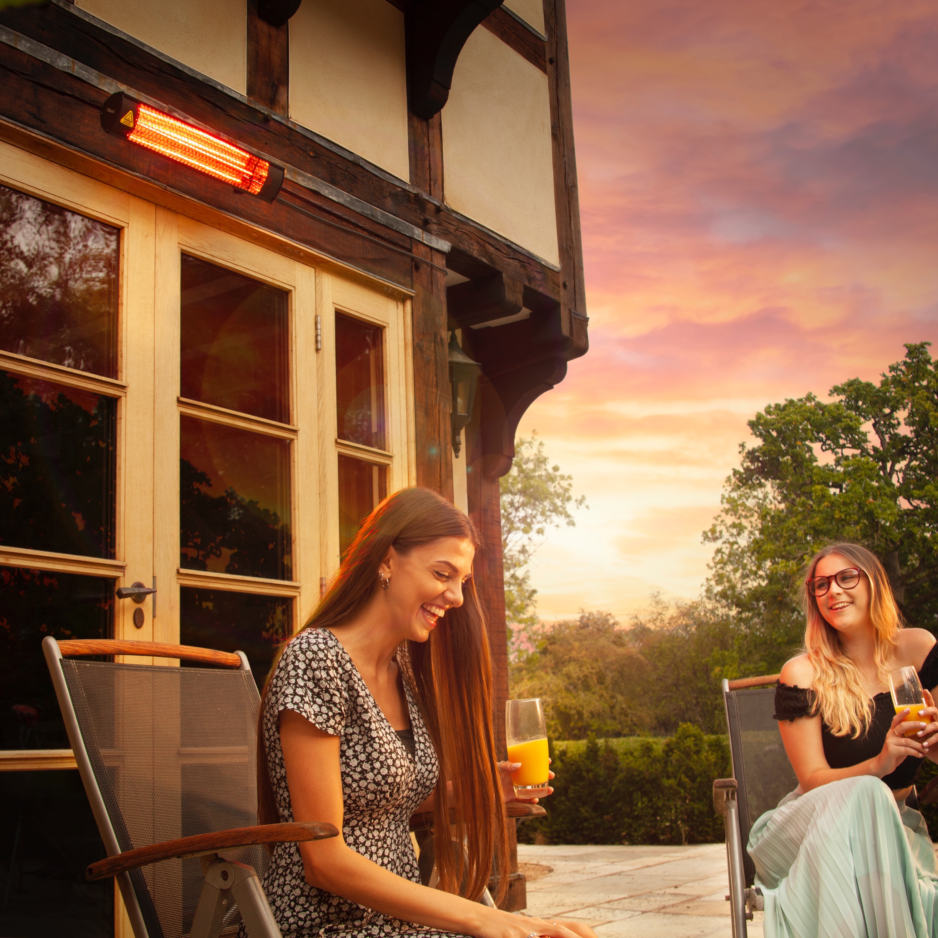 Heatwave Patio Heater Electric Outdoor Heater for Patio & Garden Gtech